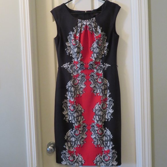 Jessica Dress | Size 8 | Black, Red and White - Picture 1 of 8